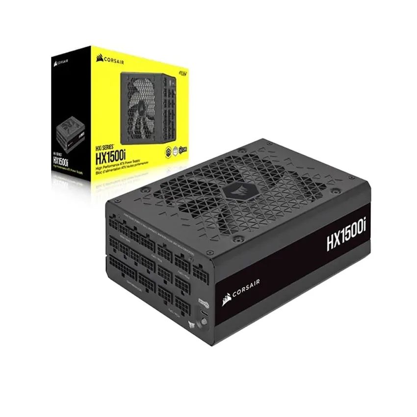 Nguồn Corsair HX1500i 2023 (80 Plus Platinum/Màu Đen/Full Modular)